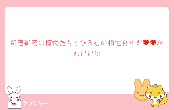 新宿御苑の植物たちとひろむの相性良すぎ💖💖かわいい