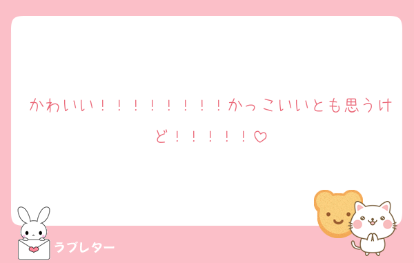 かわいい！！！！！！！！かっこいいとも思うけど！！！！！